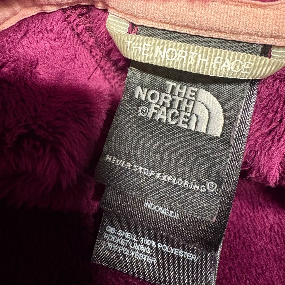The North Face morning glory fleece jacket purple zip up coat women’s size small - Picture 4 of 7